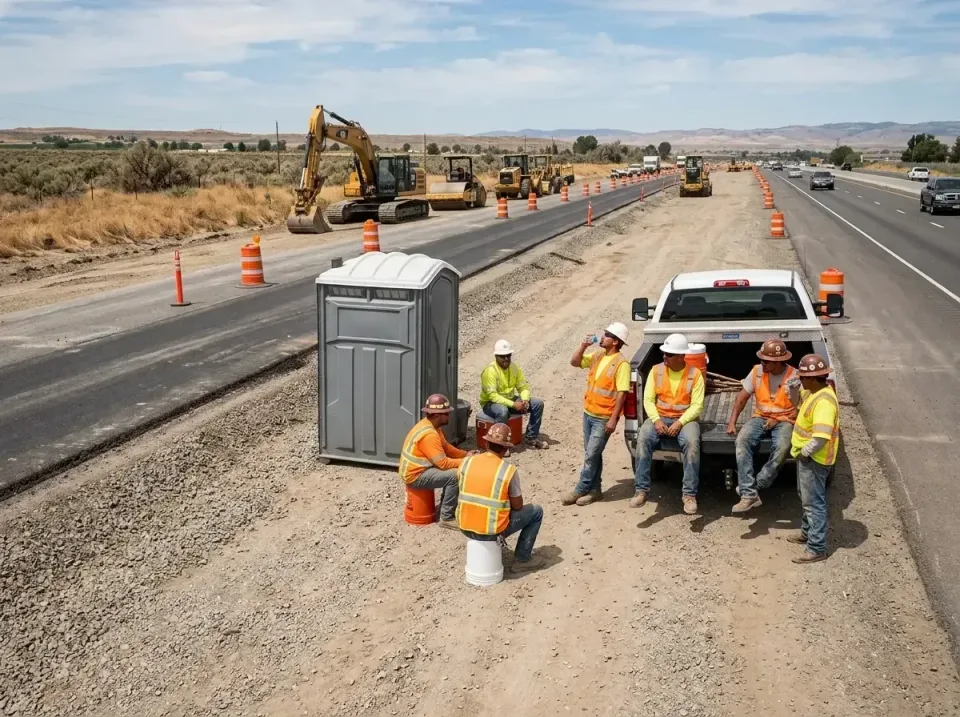 highway-road-construction-crew-007 — frequently asked questions, Porta Potty and Restroom Rentals in Corning, CA
